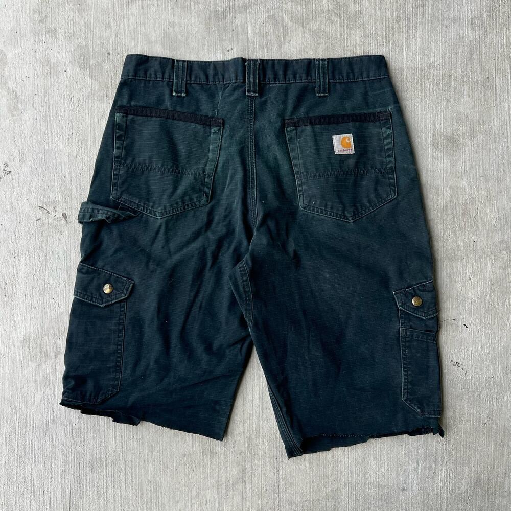 Carhartt black work wear carpenter cargo shorts